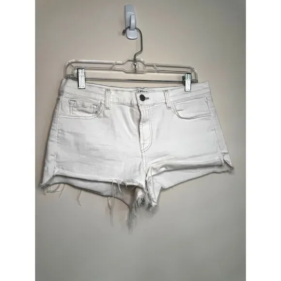 Stretchy Off White J Brand Denim Shorts - Picture 1 of 7
